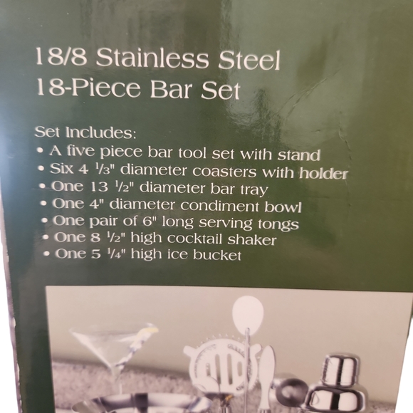 NIB-Towle 18 pc Bar Set - Picture 3 of 3